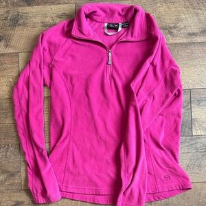 Mountain Hardwear Women's Bright Pink Quarter-Zip Fleece